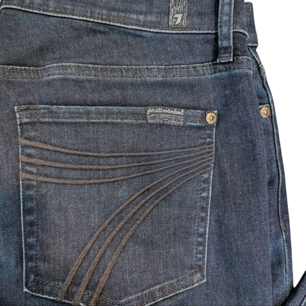 7 For All Mankind Dojo in Blue Black Jeans... Size 32 - Picture 9 of 15